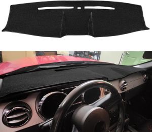 Dash Cover Dashboard Cover Pad Mat Custom Fit for Ford Mustang 2005 2006 2007 2008 2009 Cap Carpet Protector(Black)