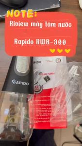 Tăm Nước Rapido RWW-300 / RWB-300 Dung Tích 300ml - Công Suất 5W - 5 Đầu Tăm Thay Thế - Hàng Chính Hãng - Bảo Hành 12 Tháng