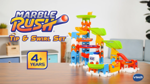 VTech Marble Rush Tip & Swirl Discovery Starter Set Double Drop Age 4+ STEAM STEM Run / AppleBear