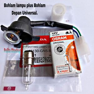 Piting Lampu Depan Plus Bohlam Osram Beat / Vario 110 / Beat esp / Supra.