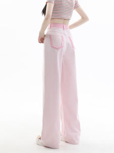 QIAOMIDUO | Summer Thin High Waist Wide Leg Jeans Womens New 2023 American High Street Shorter People Look Taller Cool Straight Cut