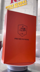 [HĐ] Hộp đựng 2 chai rượu vang cao cấp - HG đôi cam