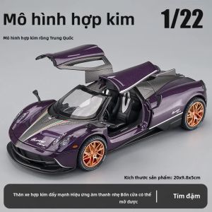 Mô Hình Xe Hơi Hợp Kim Pagani Huaya Xe Thể Thao Cửa Cánh Chim Đồ Chơi Cho Bé Trai Quà Tặng Kèm Pin Nút.