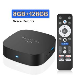 Mortal T1+ RK3518 Rockchip Smart TV Box BT5.4 Android 16.0 ROM 128GB RAM 8GB Wifi6 8K Voice Assistant Media Player TV Box
