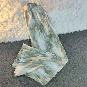 Sweet Chiffon Tie Dye High Waist Leisure Pants Female