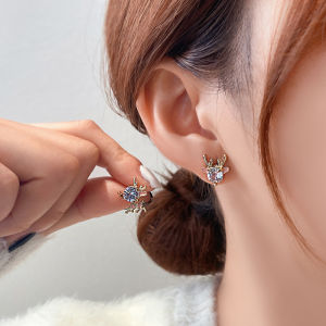 ต่างหูรูปลูกม้าสีแดง เครื่องประดับแฟชั่นสำหรับผู้หญิง ดีไซน์เก๋ไก๋ เครื่องประดับหูสุดเก๋สำหรับงานวันหยุด