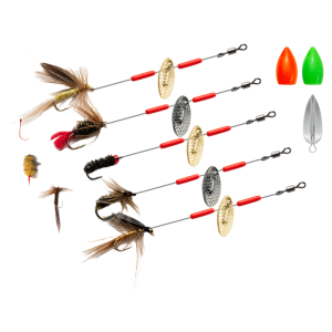 Ewitgo | Pre-Tied Night-Light Fly Fishing Lure Kit for Topmouth Culter