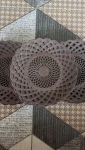 Paket 3 Lusin Piring Rotan anyaman Plastik TERMURAH