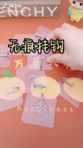 Gantungan Tempel Transparan & Hook Serbaguna Dapur