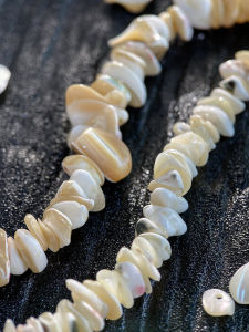 ทำด้วยมือธรรมชาติ DIY เปลือกหอย สร้อยข้อมือสร้อยคอเครื่องประดับอุปกรณ์เสริมวัสดุ 58 มมกีบม้าหอยทากเศษ S252