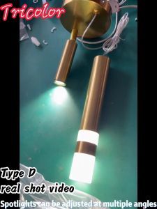 ENG-Lighting Hanging Lamp Tricolor Modern Design Chandelier Nordic Bedroom Droplights Ceiling Light Bedside Pendant Light
