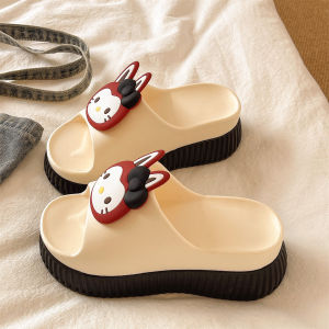 XMAW | Bow and Bunny Design Summer Thick-Soled Slip-resistant Flatform Sandals