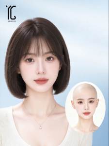 Tóc giả toàn đầu thoáng khí tự nhiên hàng ngày