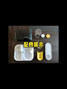 Two-in-One Automatic Pet Feeding Dish Integrated Cat Bowl Water Dispenser and Food/Water Bowl