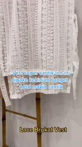 VEST Brukat Tali Premium / VEST Brukat Tali / Lace Rompi Brukat Tali / Outer Rompi