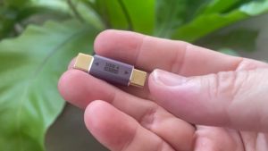 USB C Male to Male Adapter USB Type C Coupler Extender Support 100W 40Gbps 8K 60Hz for Thunderbolt 4/3 MacBook Pro/Air Laptop Phones and More Type C Devices