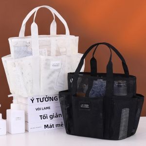 Túi Lưới Đa Năng Đi Biển 1 Cái Nhiều Ngăn Dùng Để Đựng Đồ Thể Thao Đồ Bơi Có Lỗ Thoát Nước Cầm Tay Chất Liệu Polyester