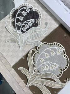 Middle-aged DS Elegant New Model Curtain Head Flower Patch Accessories Home Fabric Curtains And Accessories Lace/Embroidery