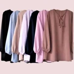 Blouse Leher Tali Pita Wanita: Desain & Ukuran Jumbo Terlaris
