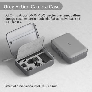 Hagibis Carrying Case for DJI Osmo Action 5 Pro/6/4/3 Action Camera Portable Travel Storage Bag for Adventure Combo Accessories