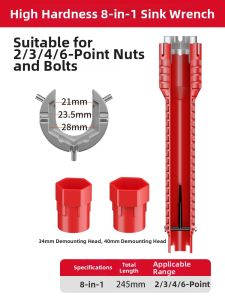 DELIXI | 18-in-1 Multi-function Sink Wrench