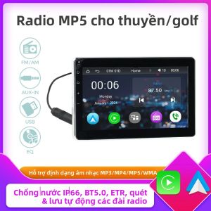 Hệ Thống Radio Dẫn Đường Đa Phương Tiện Không Dây 7 Inch Tích Hợp CarPlay Android Auto Bluetooth 5.0 Dành Cho Thuyền ATV UTV Xe Golf RZR
