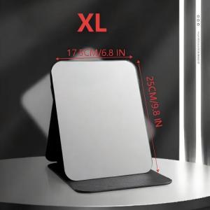 Compact Portable Foldable Makeup Mirror Travel-Friendly Stylish Desktop Tool for Students Boys & Girls