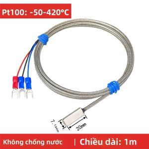 Cảm Biến Nhiệt Độ Bề Mặt Nhiệt Độ Cao Đầu Dò Nhiệt Điện Trở Công Nghiệp PT100 Hoặc Loại K Có Chất Kết Dính Để Đo -50 Độ C ° C Đến 420 ° C