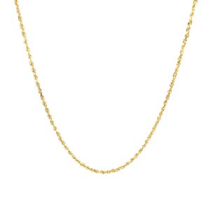 Nathalias NY สร้อยคอโรปโซ่แบบตันลายเพชร ทองคำแท้ 10K (1.40 มม.) Pre order 10-12 days 61754