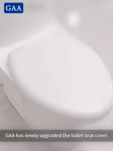 GAA High Quality Toilet Seat Cover Universal Slow-Close U/V/O Type Bathroom Toilet Seat Cover Toilet Lid Easy Install