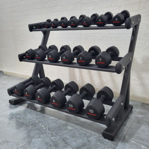 Integrated Design Dumbbells Set for Men And Women Home Fitness Triangle Padded Dumbbell Rack Suitable for Students And Fitness Enthusiasts