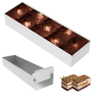 Rectangle Cake Pan Nonstick Tiramisu Pan Cake Baking Tray Aluminum Alloy Tiramisu Dessert Making Molds for Tiramisu Cheesecake