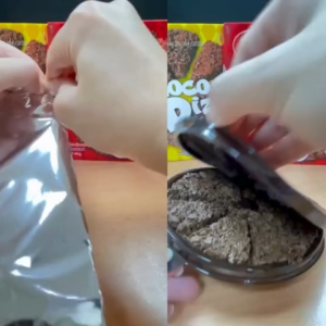 Joymie Chocopizza (pizza shaped cereal snack) (milk/ coffee) 40g