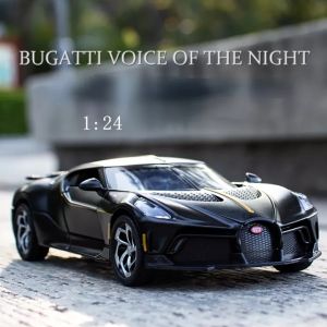 【WJ】Simulation 1:24/1:32 Bugatti alloy diecast car model with sounds and lights pull back car toy for Kids boy childrens toy car  collection gift