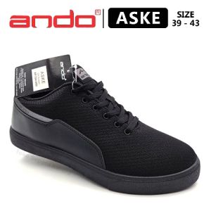 Sepatu Sekolah Anak Remaja SMA Laki Laki – Sepatu Pria Dewasa – ANDO – ASKE – Size 39-43 – Sneakers – Sport – Tali