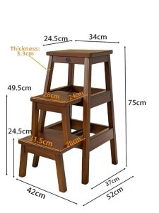 Folding Wooden Step Stool