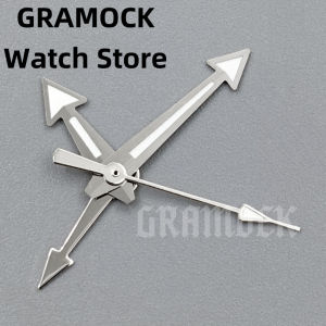 GRAMOCK 33.5mm Universal Time Black Blue Green Watch Dial 6 o clock Date With GMT NH34 4 Hands Luminous Fit NH34 4R34 Movement