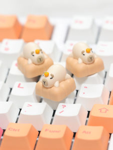 Customizable Resin Art Keycap Single Piglet Key Cover Cute Customization Computer Hardware Display Accessories Desk Accessories