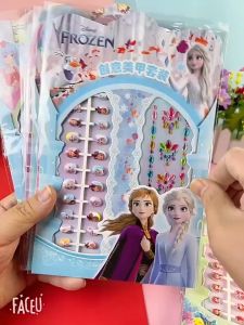 New 3 in 1 Frozen Princess Mermaid Sofia Nail Clip Art Nail / Stickers 3d Stickers Anak & Kuku Palsu