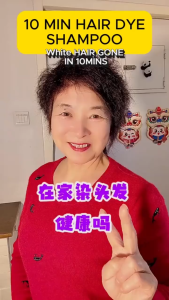 [FREE 150ML Hair Mask] VIRAL NATURAL HAIR DYE 10 MINUTE Shampoo Caviar Protein root retouch Cover Gray Hair