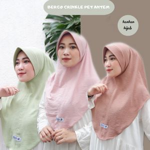 𝗛𝗮𝗻𝗵𝗮𝗻 𝗛𝗶𝗫𝗮𝗯 - Bergo Pet Antem Crinkle Premium (Daily Hijab Instan)