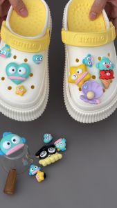 Jibbitz Sticker Charm 3D chủ đề cá môi dày lớn DIY Mayto nhựa cứng gắn Dép Crocs Cross Dép Sục Cá Sấu JB-75