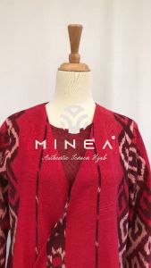 Minea Gamis Tenun Kombinasi Katun Linen: Desain Tradisional dengan Kualitas Tinggi