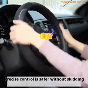 Nissan Alcantara Steering Wheel Cover 38cm Round Universal Anti-Slip Soft Breathable Car Accessories For Navara Terra Almera Sentra Sylphy Patrol