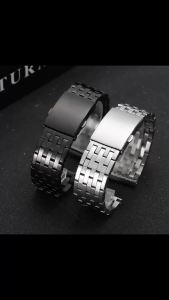 Solid Stainless Steel Watch Band 22mm 24mm 26mm 28mm 30mm For Diesel Strap Flat Bracelet Men Sport Business Strap Folding Buckle