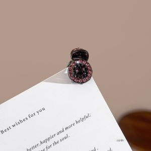 Elegant Mini Water Diamond Hair Clip Womens Forehead Side Bangs Clip Stylish Hair Accessory Hair Claw Fresh Outburst