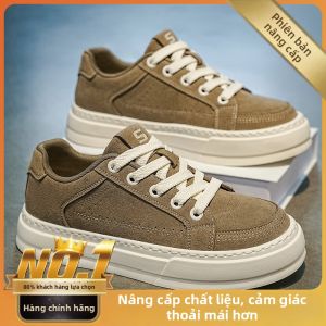 Giày Da Nâng Cao Phong Cách Retro Anh Quốc cho Nam