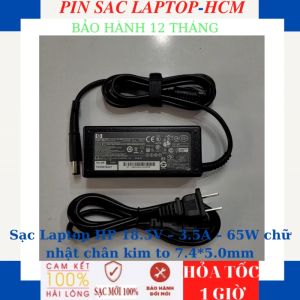 Sạc HP Elitebook 2170P 2570P 2540P 2740P 2530P 2730P 6930P 8440P 8530W 8540P FOLIO 9470M probook 6570P Elitebook Compad TC4400 CQ41 CQ42 Sạc HP 18.5V-3.5A-65W chân kim to