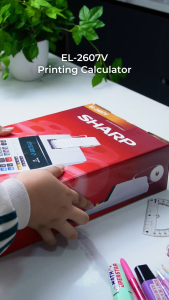Sharp Printing Calculator EL-2607V for Office Shop Business – Adding Machine Digitron Display Fast Printing Heavy Duty