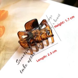 Small Shark Hair Clip Womens Black Coffee Colored Fringe Hair Clip Forehead Clip Korean Style Side Parting Hair Accessory